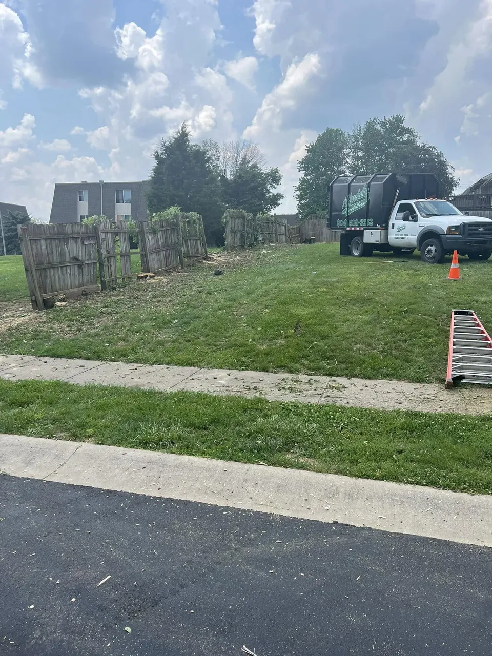 Cleared lot after stump grinding and land clearing in Shawnee, KS